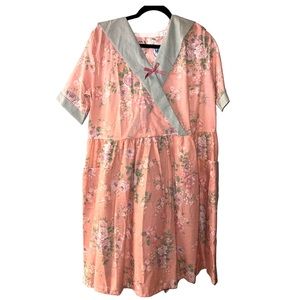 Open back dress with pockets (Sz Med) for  seniors,patients, or disabled adults